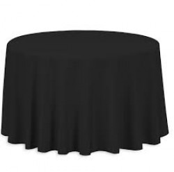 120 Round Linen (Black)