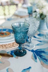 Water/Tea Goblet Carousel Dusk Blue