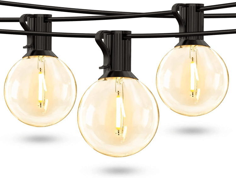 Bistro String Lights (Globe Style - Black)